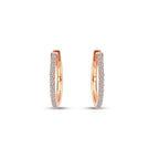 0,37 ct. Diamant Creolen Ohrringe