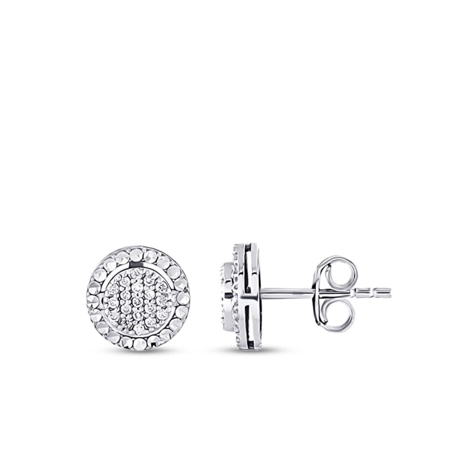 0,18 ct. Diamant Oval Stein Ohrringe