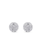 0,18 ct. Diamant Oval Stein Ohrringe