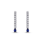 1,28 ct. Diamant Saphir Ohrringe