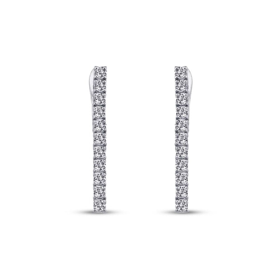 1.63 ct. Diamant Tennis Ohrringe