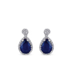 1.71 ct. Diamant Saphir Ohrringe