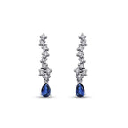 0.75 ct. Diamant Saphir Ohrringe