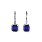 2,18 ct. Diamant Saphir Ohrringe