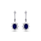 2,20 ct. Diamant Saphir Ohrringe