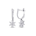 0,94 ct. Diamant Blumen Ohrringe