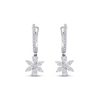0,94 ct. Diamant Blumen Ohrringe