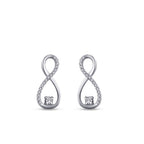 0,12 ct. Diamant Infinity Ohrringe