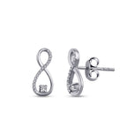 0,12 ct. Diamant Infinity Ohrringe