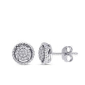 0,21 ct. Diamant Türkis Ohrringe