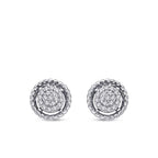 0,21 ct. Diamant Türkis Ohrringe