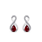 1,27 ct. Diamant Rubin Ohrringe