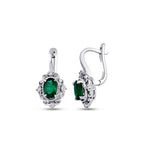 0,85 ct. Diamant Smaragd Ohrringe