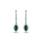 0,99 ct. Diamant Smaragd Ohrringe
