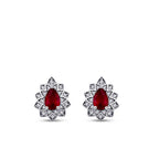 1,48 ct. Diamant Rubin Ohrringe