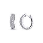 0,77 ct. Diamant Creolen Ohrringe