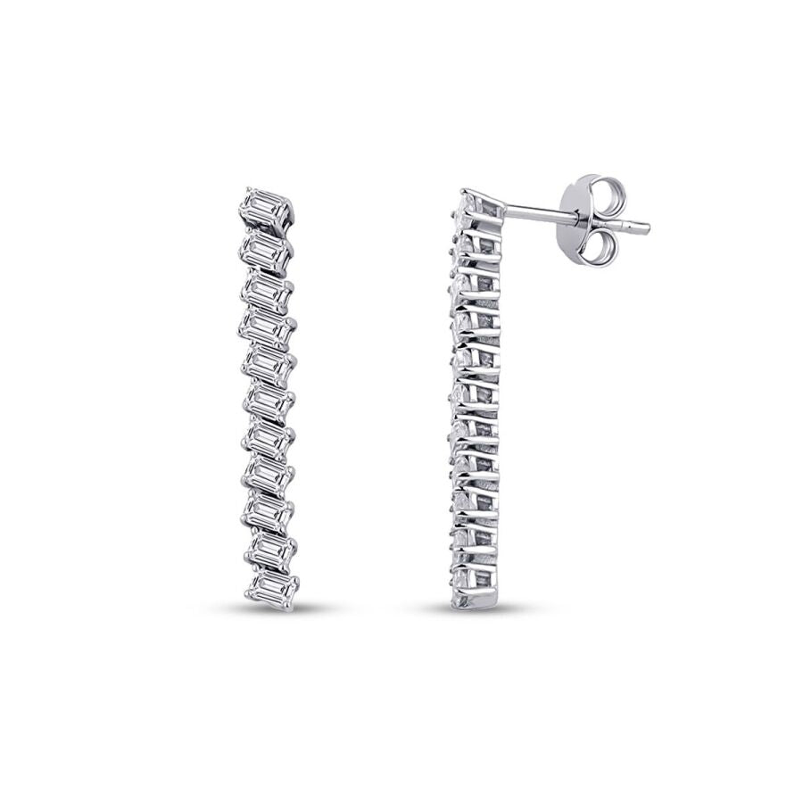 1,97 ct. Diamant Tennis Ohrringe