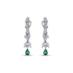 0,91 ct. Diamant Smaragd Ohrringe