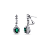 1,93 ct. Diamant Smaragd Ohrringe