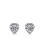 0,32 ct. Diamant Herz Ohrringe