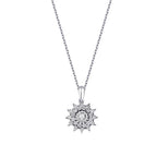 0,13 ct. Diamant Sonnen Halskette