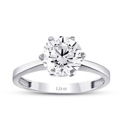 Gold Solitaire Ring