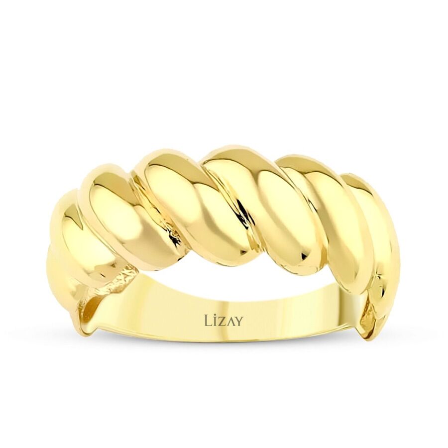 Gedrehter Ring aus Gold