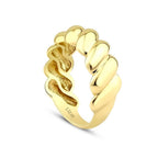 Gedrehter Ring aus Gold