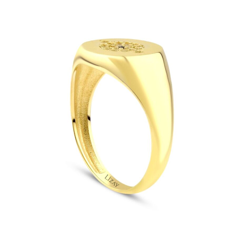 Auge-Ritter-Ring aus Gold