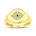 Auge-Ritter-Ring aus Gold