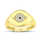 Auge-Ritter-Ring aus Gold