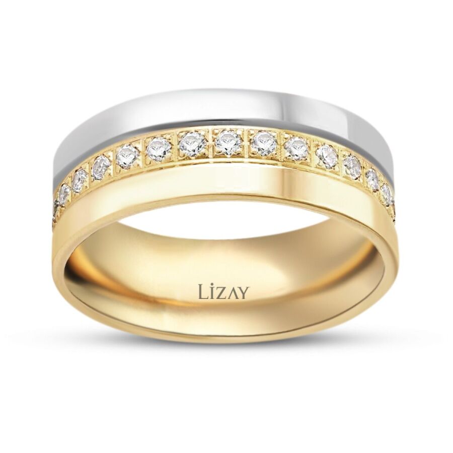 Gold Zweifarbiger Ehering