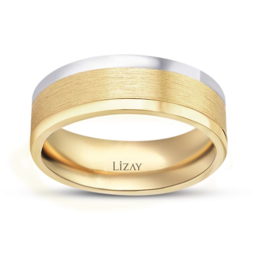 Gold Zweifarbiger Ehering