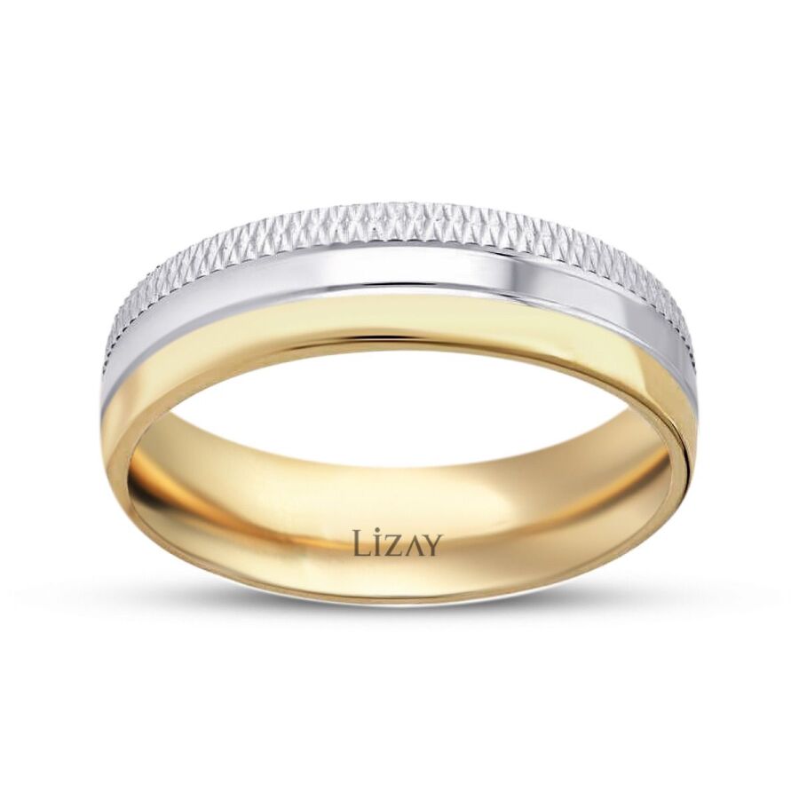 Gold Zweifarbiger Ehering
