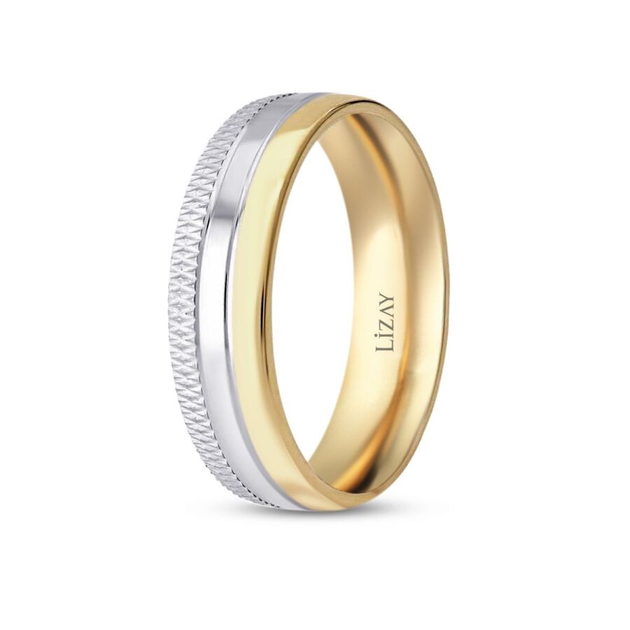 Gold Zweifarbiger Ehering