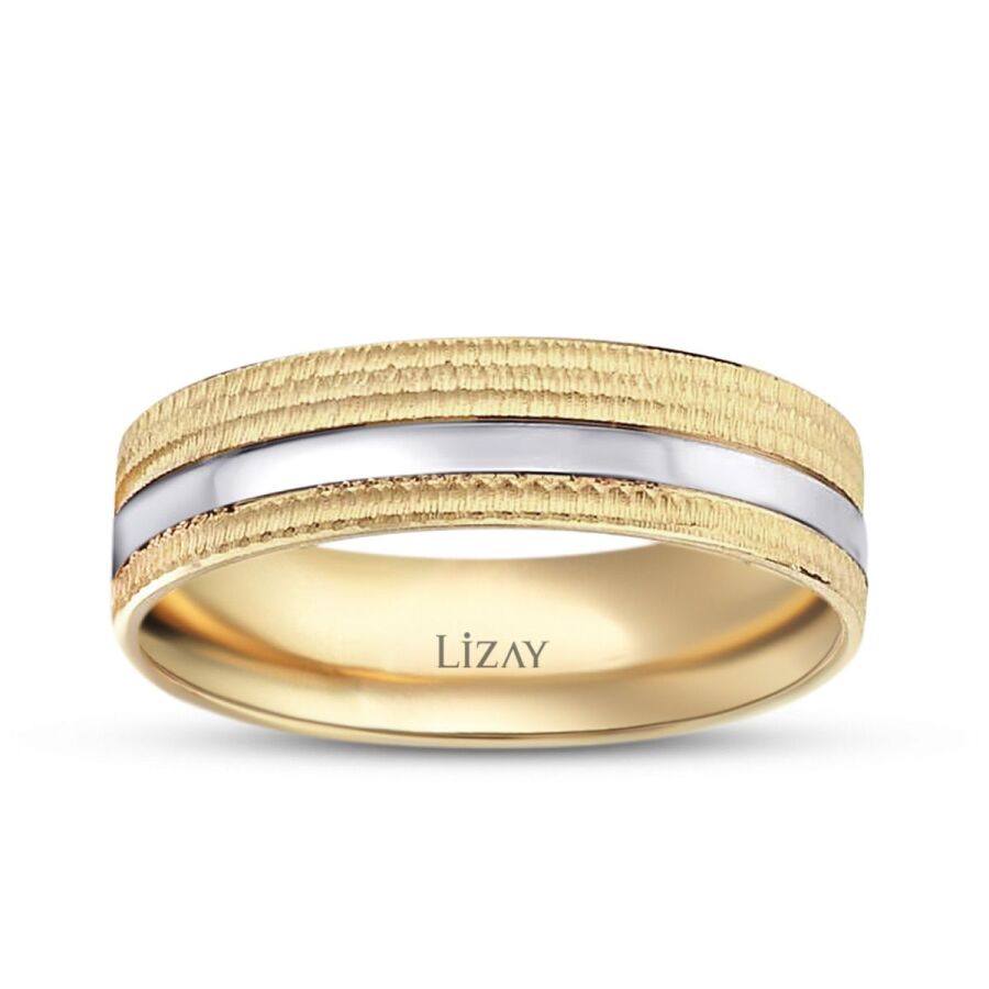 Gold Gemusterter Ehering