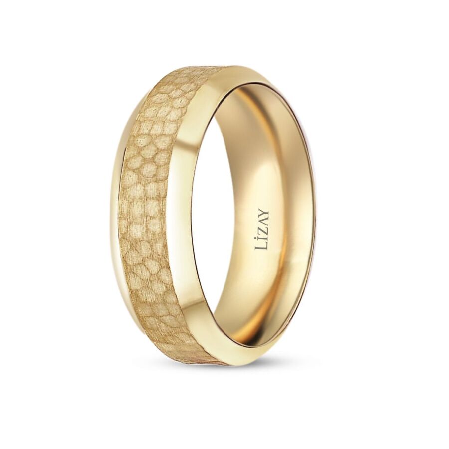 Gold Moderner Ehering