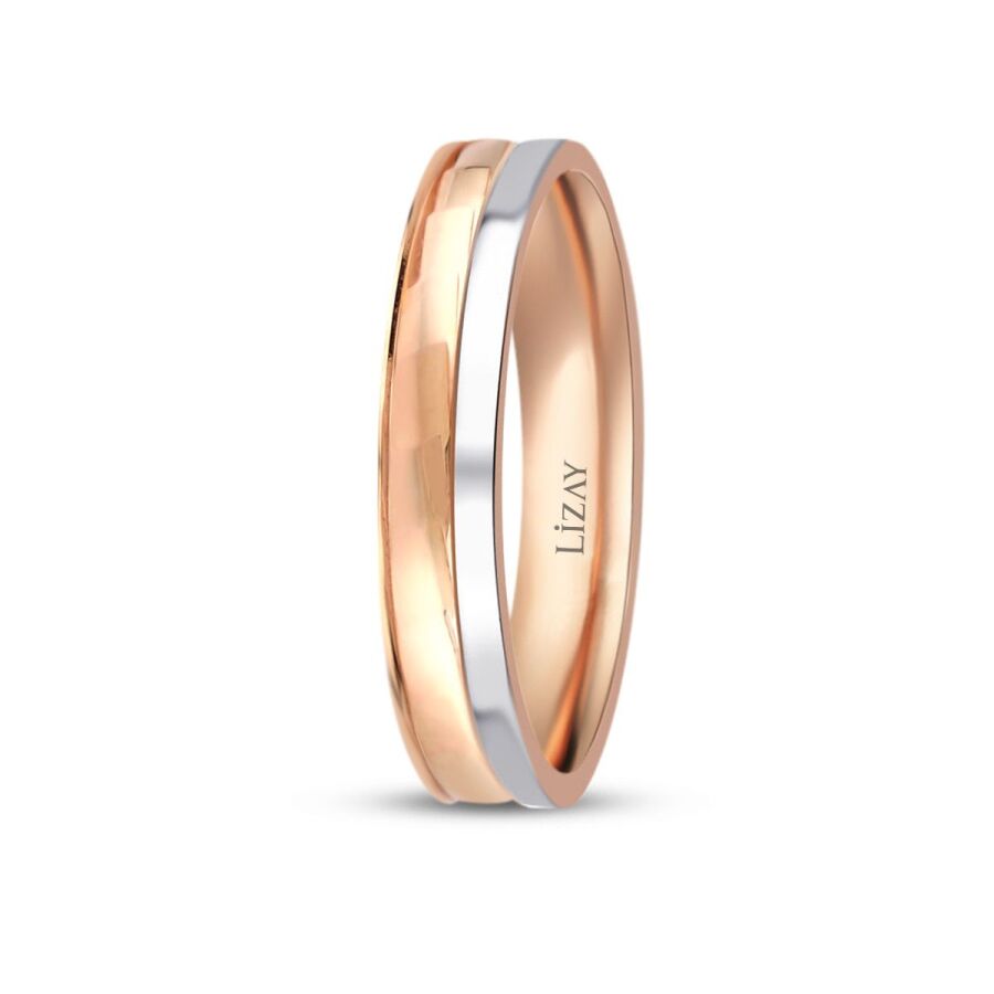Gold Zweifarbiger Ehering