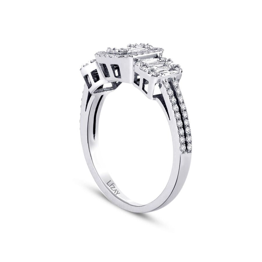 0.85 ct. Diamant Baguette Ring