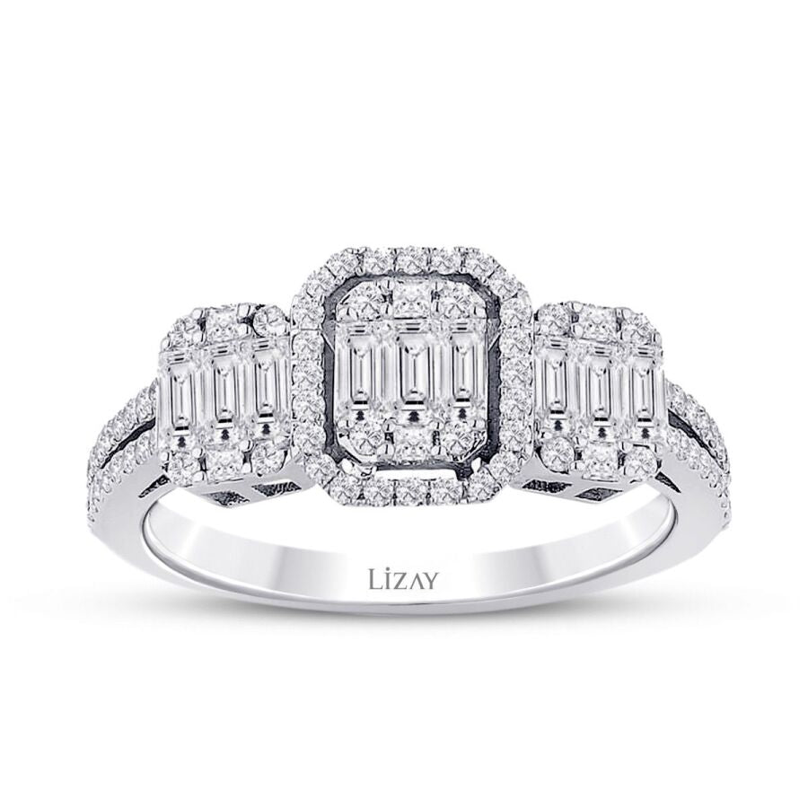 0.85 ct. Diamant Baguette Ring