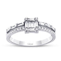 0,47 ct. Diamant Baguette Ring
