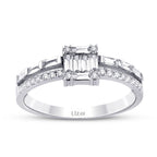 0,47 ct. Diamant Baguette Ring