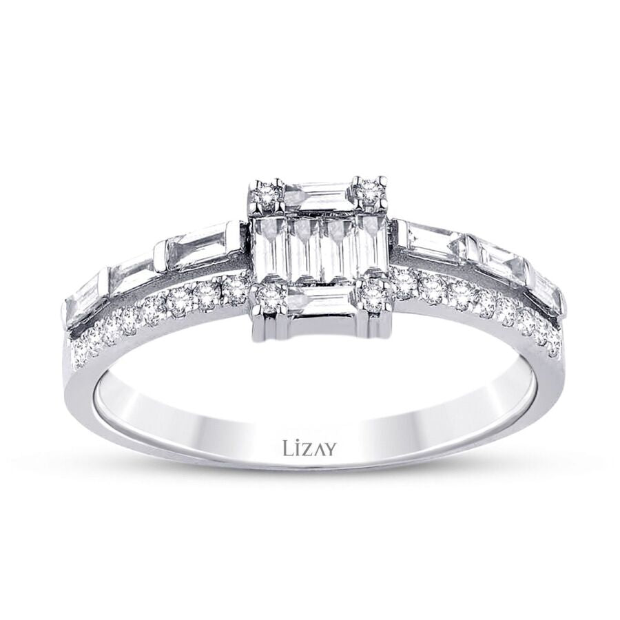 0.47 ct. Diamant Baguette Ring
