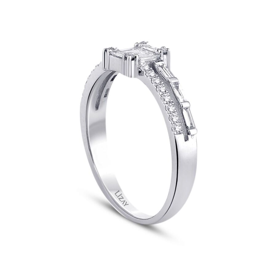 0,47 ct. Diamant Baguette Ring