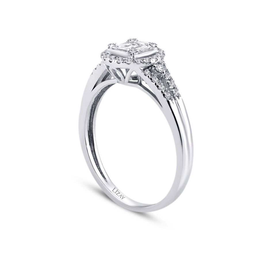 0,43 ct. Diamant Baguette Ring