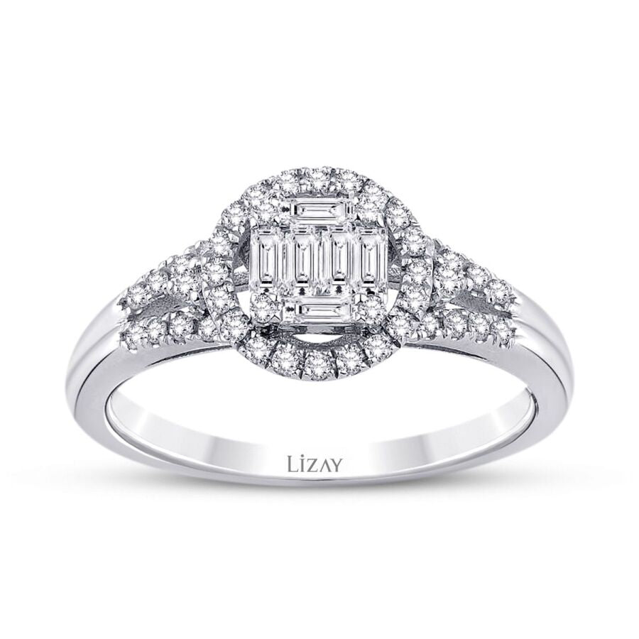 0,43 ct. Diamant Baguette Ring