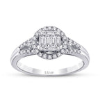 0,43 ct. Diamant Baguette Ring