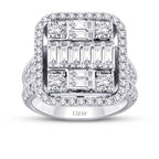 2,24 ct. Diamant Baguette Ring