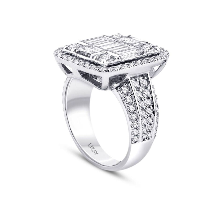 2,24 ct. Diamant Baguette Ring