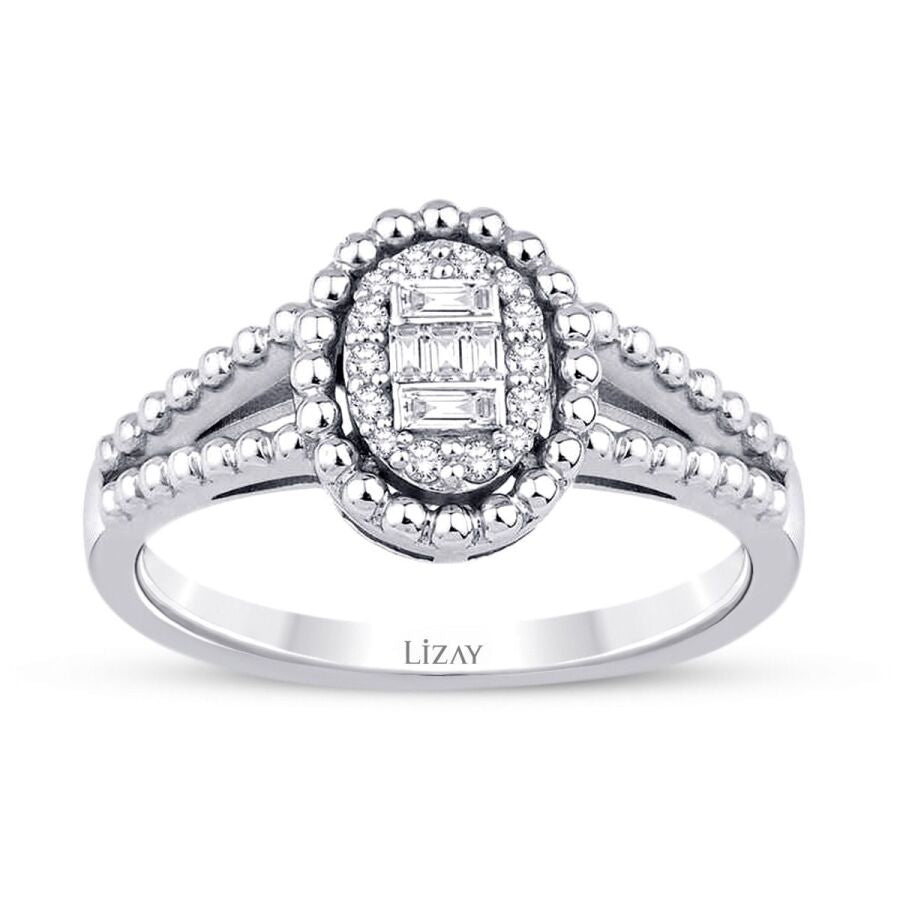 0,17 ct. Diamant Baguette Ring